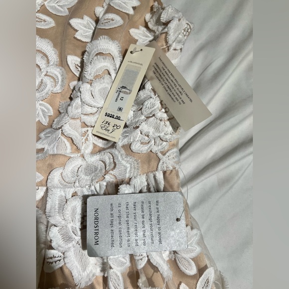 Eliza J Embroidered Mesh Fit & Flare Dress | 12 NWT - Picture 11 of 13